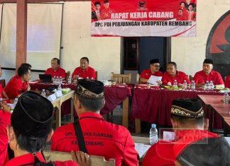 Gelar Rakercab, DPC Rembang Siap Songsong Kemenangan di Pemilu 2024