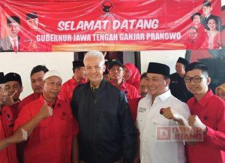 Ridwan dan Jajaran DPC Partai Sambut Kunjungan Ganjar di Rembang