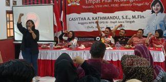 Mbak Cashyta Ajak Kader Banteng Blora Implementasikan 4 Pilar Kebangsaan