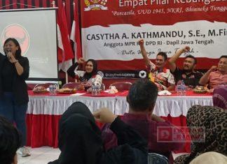 Mbak Cashyta Ajak Kader Banteng Blora Implementasikan 4 Pilar Kebangsaan
