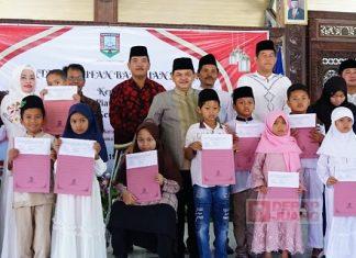 Tahun Baru Hijriah, Ngesti Bagikan Santunan Pada Ratusan Yatim Piatu