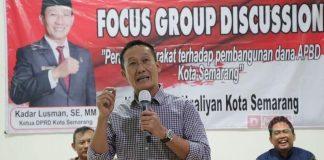Narasumberi FGD, Kadar Lusman Harap Warga Kawal APBD dan Pembangunan Semarang