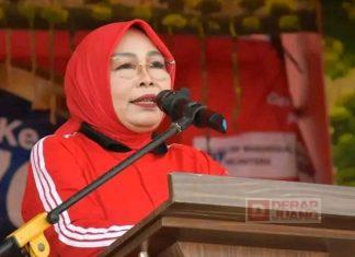 Peringati Harkopnas ke-76, Sri Sumarni Antusias Ikuti Senam Bersama