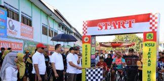 Rober Kampanyekan Hidup Sehat Melalui Sepada Santai