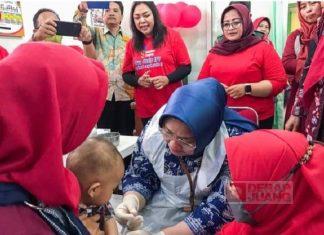 Mbak Yuni Genjot Imunisasi Polio Dosis Dua di Sragen