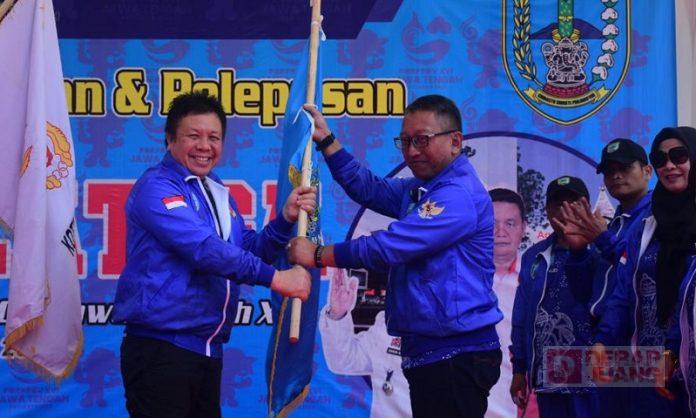 Dance Ishak Lepas Kontingen Kota Salatiga Tuk Berlaga di Porprov Jateng 2023
