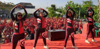 Srikandi Ganjar Pati Gelar Senam Sehat Diikuti Ratusan Ibu-ibu