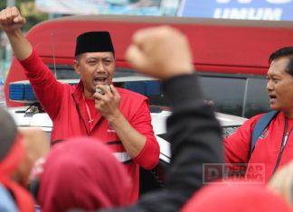 DPC Banjarnegara Berangkatkan 600 Kader Ikuti Konsolidasi di Stadion Jatidiri