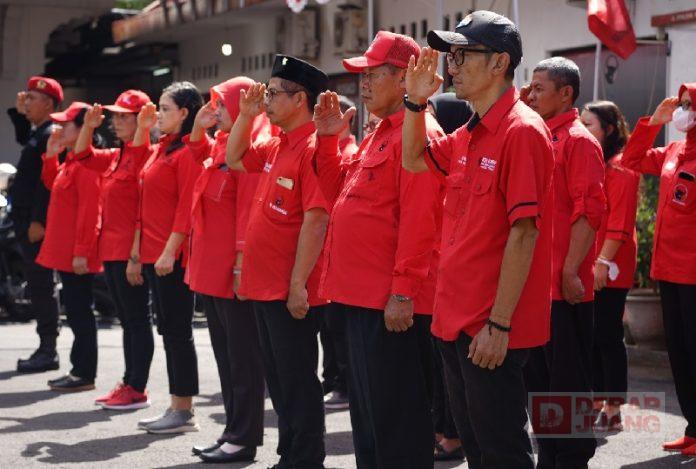 Sambut HUT ke-78 RI, DPD Partai Jateng Selenggarakan Upacara Bendera (2)