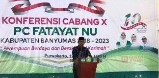 Husein Buka Konfercab Fatayat NU Banyumas Ke-X