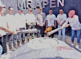 Jelang Porprov Jateng, Sri Sumarni Ambil Api Obor Porprov di Api Abadi Mrapen