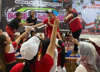 Saiful Abidin Senam Bersama KGBN, Tuk Ajak Ibu-ibu Dukung Calon Presiden Ganjar