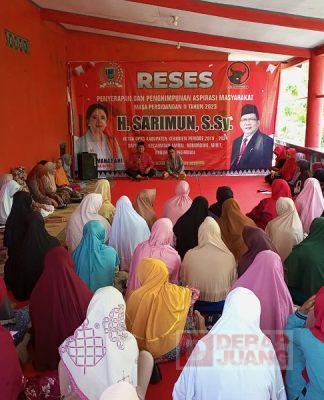 Sarimun Gelar Reses Bareng Muslimat Nu di Prembun