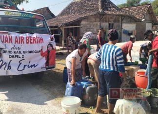 Atasi Krisis Air, Erin Salurkan Air Bersih ke Desa Sarirejo