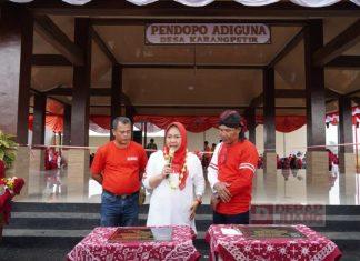 Bu Tiwi Resmikan Pendopo Adiguna di Desa Karangpetir