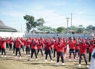 Nurul Lusi Anjani Gelar Senam Sicita di Banjarparakan