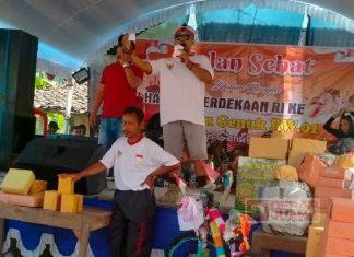Meriahkan HUT RI, Ngadino Ikuti Jalan Sehat Desa Genuksuran