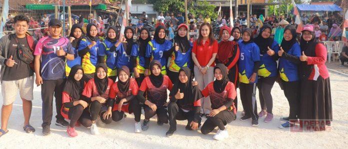 Meriahkan HUT RI, Nunung Inisiasi Lomba Voli di Desa Nglobar