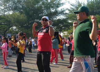 Semarak HUT RI, Andang Ajak Warga Mororejo Senam Sicita