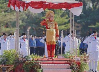 Peringati Hari Proklamasi, Sri Sumarni Pimpin Upacara Bendera
