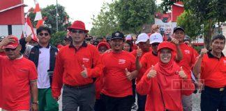 Ari Sumantri dan Mas Jekek Ikuti Jalan Sehat Bersama Warga Eromoko