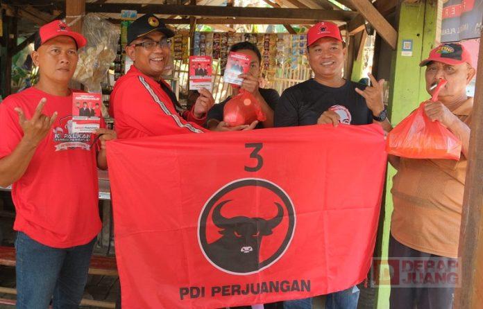 Andang Bersama Komandan Tempur Jumpa Warga, Kampanyekan Ganjar