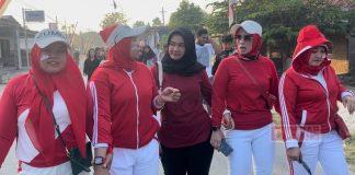 Magdalena Selvi Ikuti Jalan Sehat Desa Karangsari, Sosialisasikan Ganjar