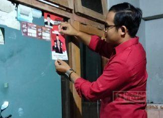 Jekri All Out Turun Ke bawah Pasang Stiker Ganjar Pranowo