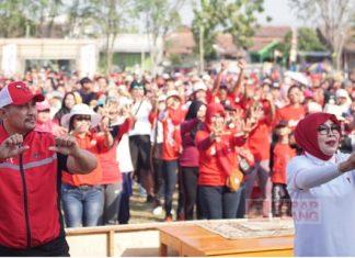 Pupuk Semangat Kebangsaan, Heru Gelar Senam Kebangsaan Bersama