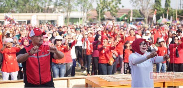 Pupuk Semangat Kebangsaan, Heru Gelar Senam Kebangsaan Bersama