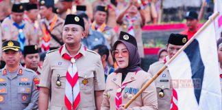 Sri Mulyani Lepas Estafet Tunas Kelapa Pramuka Klaten