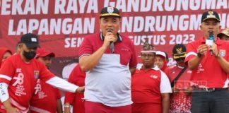 Taufik Buka Event Jalan Sehat yang Diikuti 10.000 Peserta