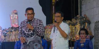 Hadiri Gelaran Wayang, Andang Ajak Warga Sukseskan Pemilu 2024