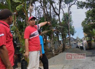 David Okta Kawal Aspirasi Pengaspalan Jalan Desa Rawalo