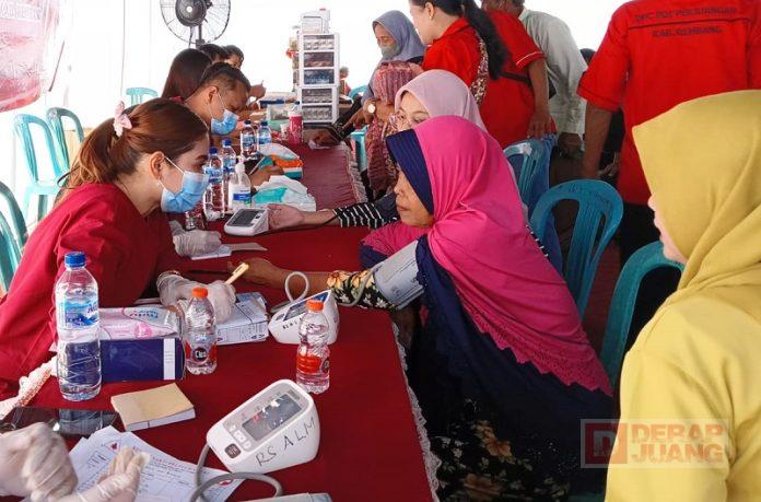 DPC Rembang Sukseskan Giat Pengobatan Gratis RSA Laksamana Malahayati
