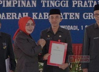 Lantik Sekda Baru, Sri Sumarni Harap Lanjutkan Program Sesuai RPJMD