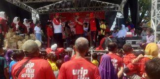 Jalin Kedekatan Warga Wolo, Musafak Gelar Jalan Sehat