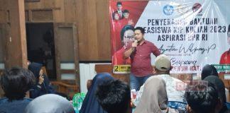 Heru Salurkan Bantuan KIP Kuliah Aspirasi Agutina Wilujeng