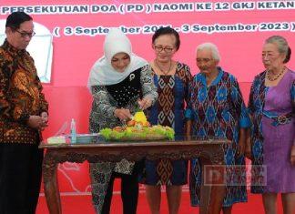 Sri Mulyani Hadiri Peringatan Harlah Naomi GKJ Ketandan