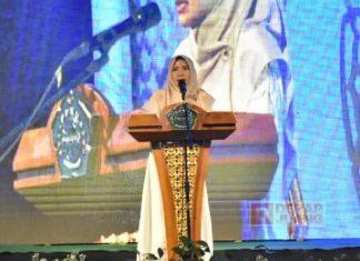 Ristawati Hadiri Khataman PonPes Riyadlitul ‘Uqul Nampudadi