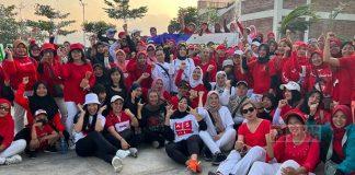 Maidy dan Depwan Salatiga Gelar Senam Bersama Ibu-ibu Blotongan