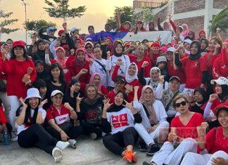 Maidy dan Depwan Salatiga Gelar Senam Bersama Ibu-ibu Blotongan