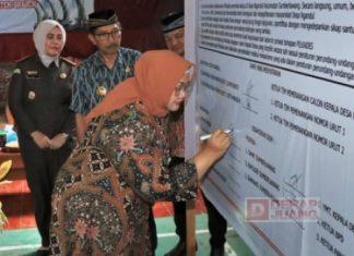 Mbak Yuni Hadiri Deklarasi Damai Pilkades Serentak Kedua
