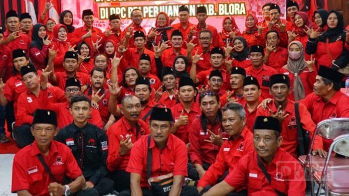 DPC PDI Perjuangan Blora Terima kunjungan DPC PDI Perjuangan Lamongan.
