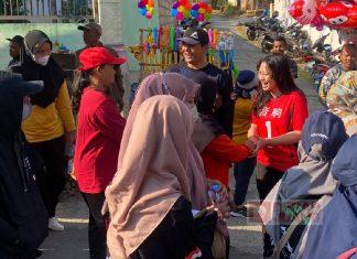Azalea Meriahkan Event Jalan Sehat Bersama Warga Pare