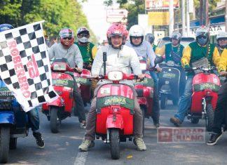 Rober Ikut Meriahkan Karanganyar Vespa Rally