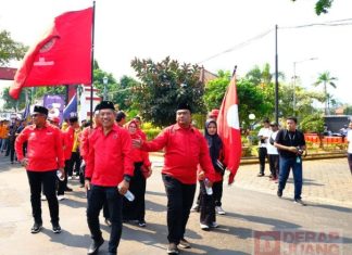 Banteng Jepara Semarakkan Kirab Pemilu Bersama KPU Jepara