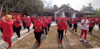 Gelar Senam Rutin, Pak Sam beri Support Tim Srikandi Sicita