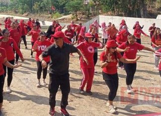 Agus Siswanto Gelar Senam SICITA Bersama di Desa Gelapan Agus Siswanto