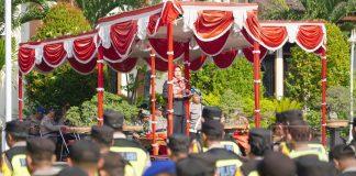 Bupati Demak Pimpin Apel Gelar Pasukan Kesiapan Pilkades Serentak Gelombang II